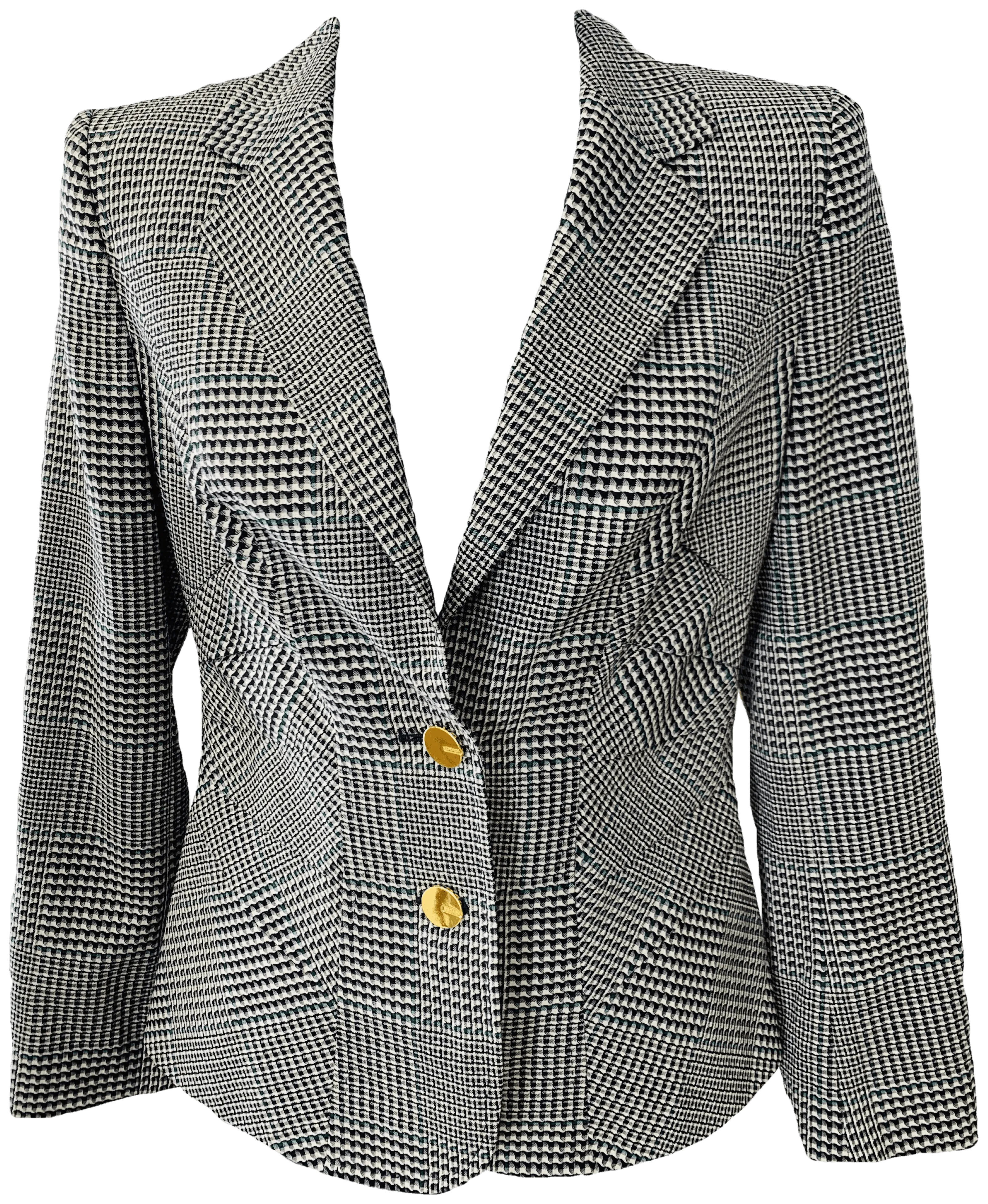 00's Plaid Blazer by Escada