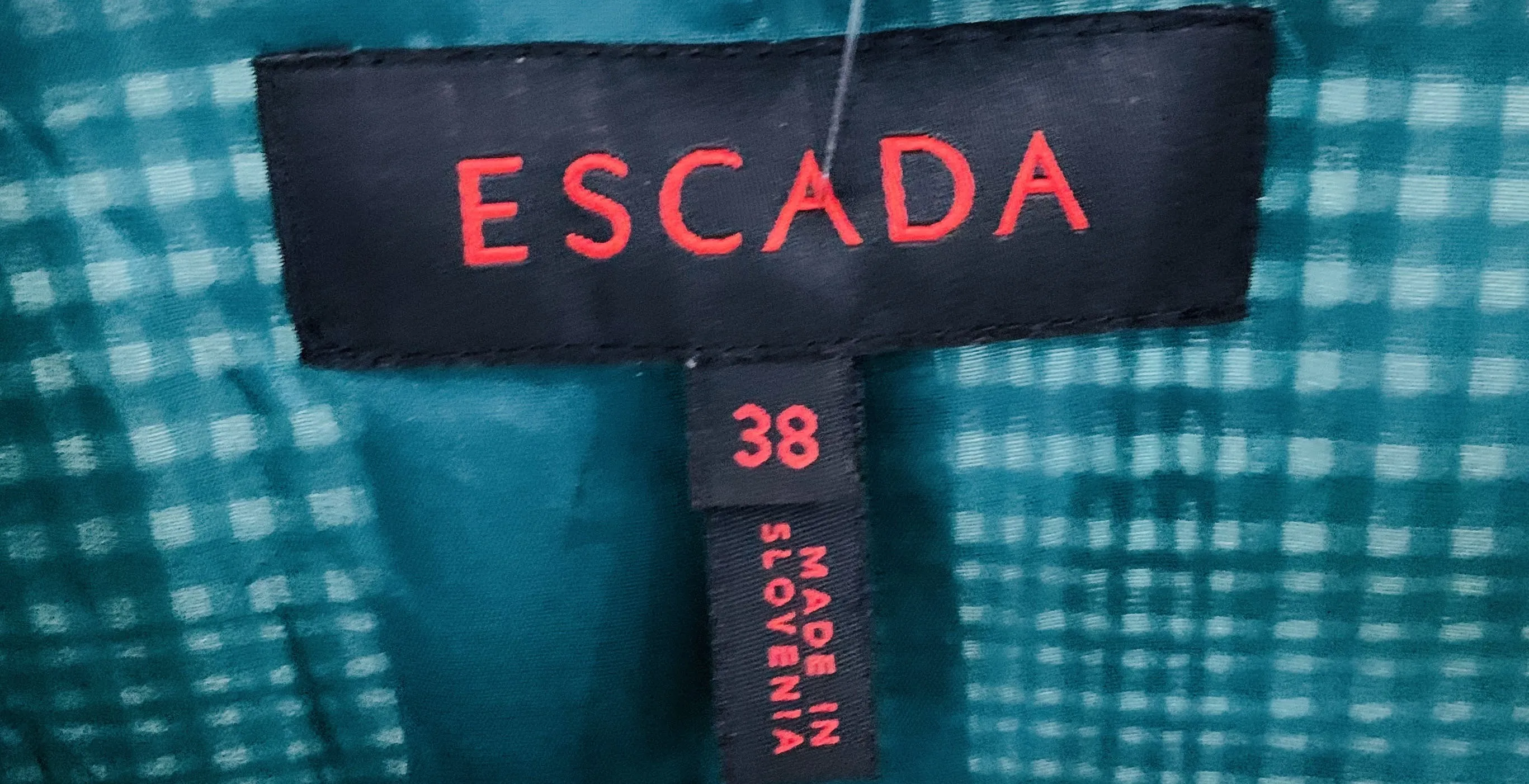 00's Plaid Blazer by Escada