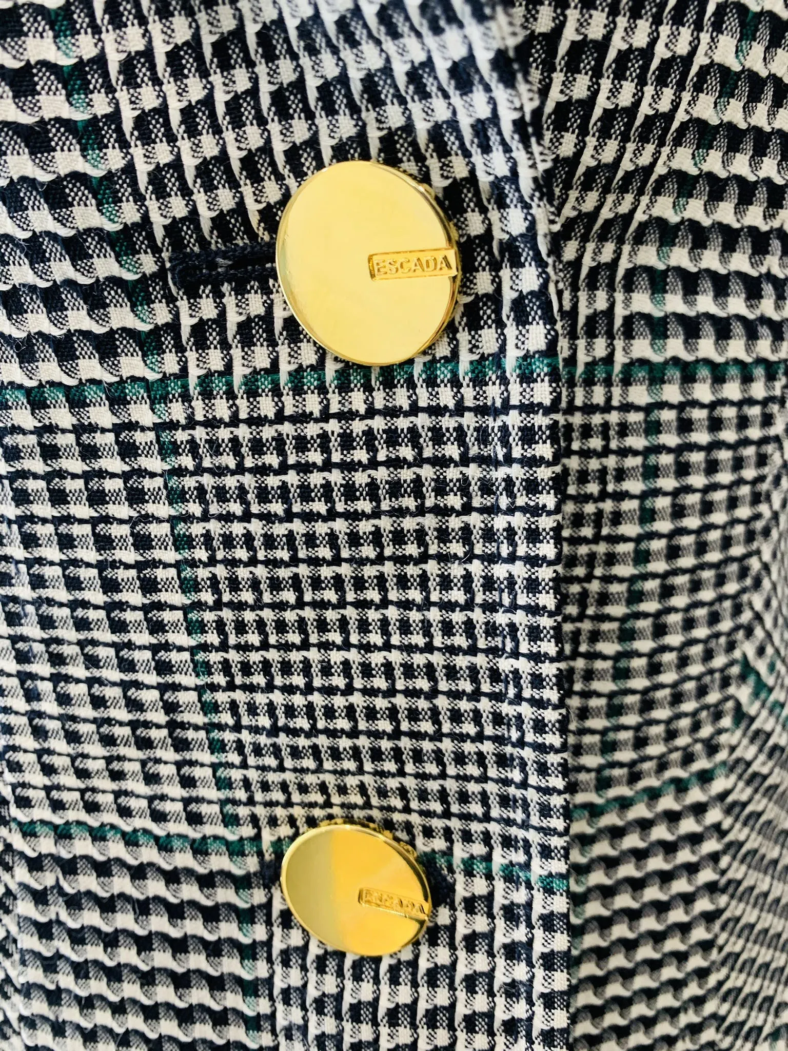 00's Plaid Blazer by Escada