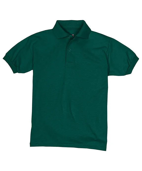 054Y - Hanes Youth 50/50 EcoSmart® Jersey Knit Polo Shirt
