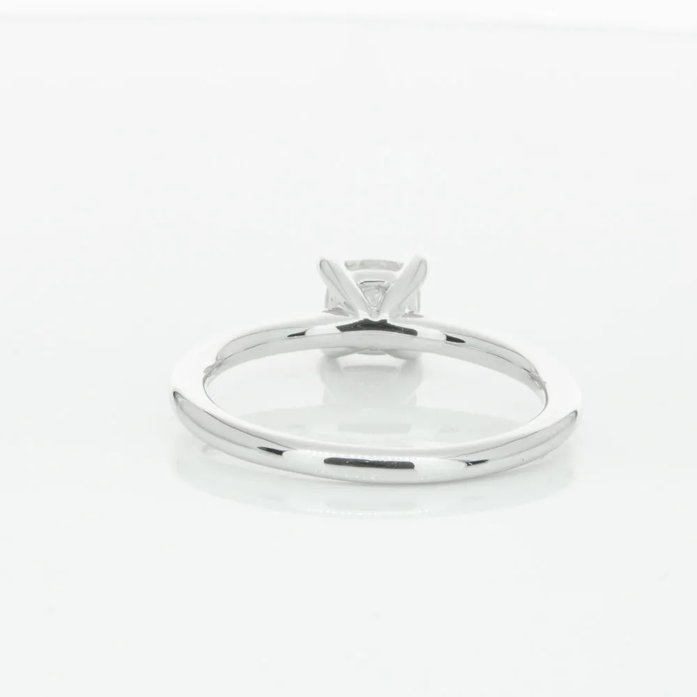 18ct White Gold 1.00ct Cushion Cut Diamond Melba Ring