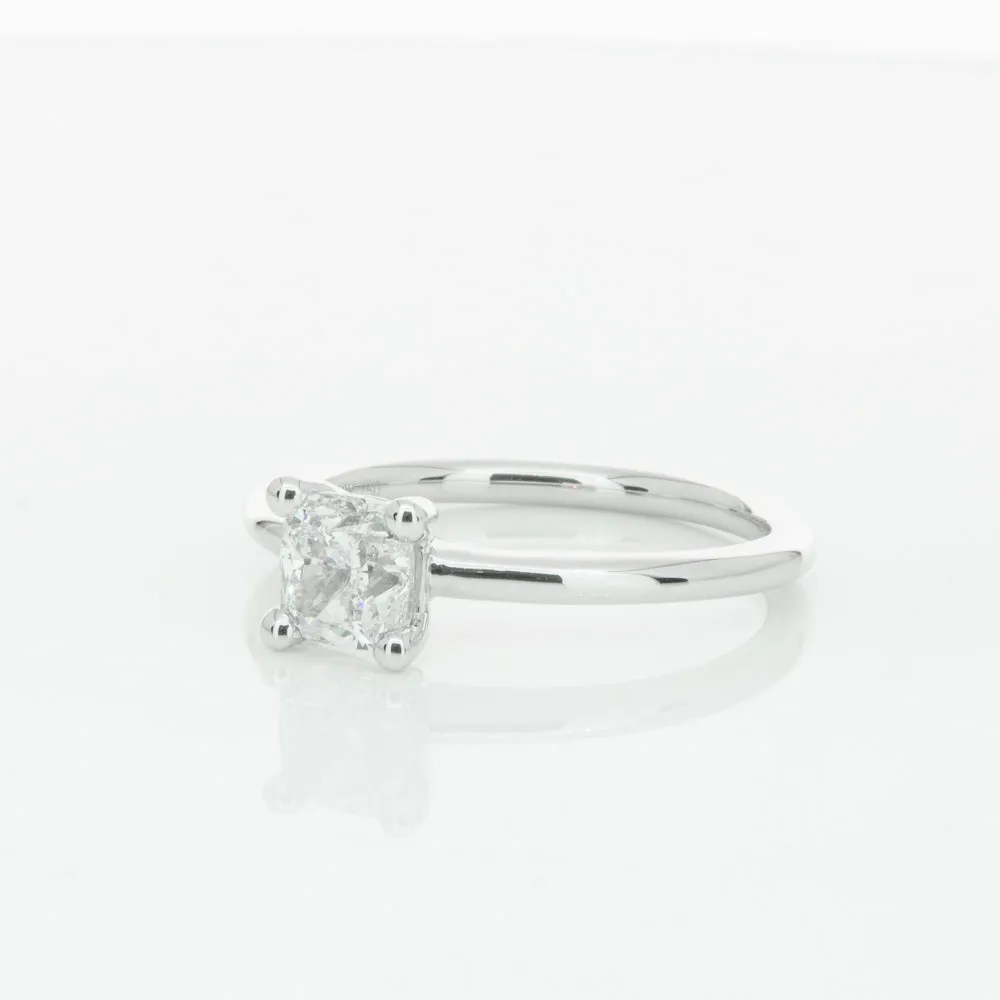 18ct White Gold 1.00ct Cushion Cut Diamond Melba Ring