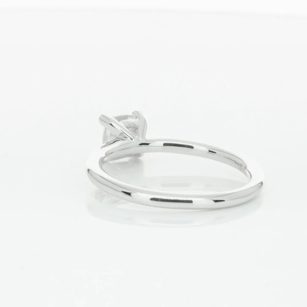 18ct White Gold 1.00ct Cushion Cut Diamond Melba Ring