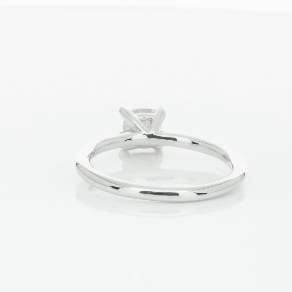 18ct White Gold 1.00ct Cushion Cut Diamond Melba Ring