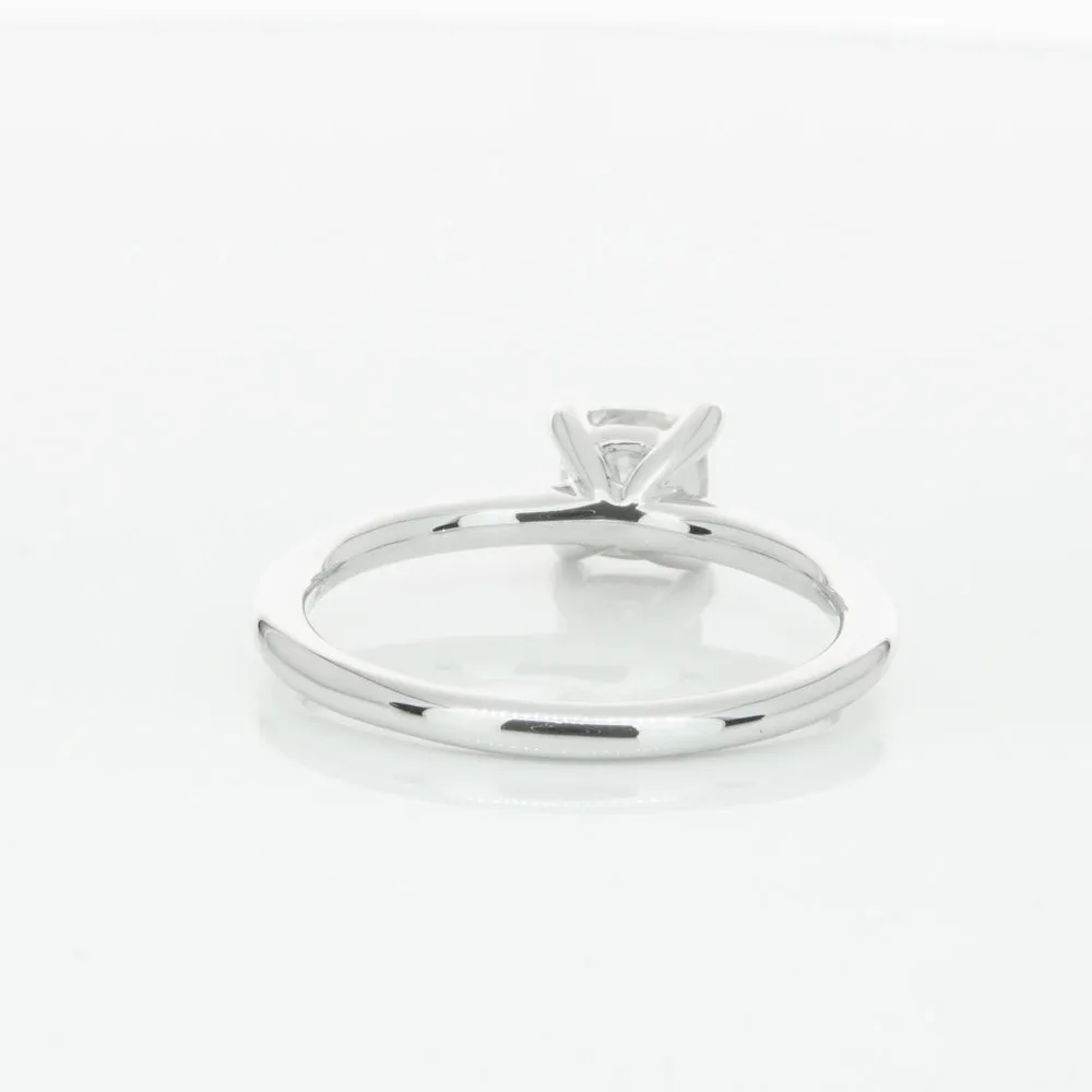 18ct White Gold 1.00ct Cushion Cut Diamond Melba Ring
