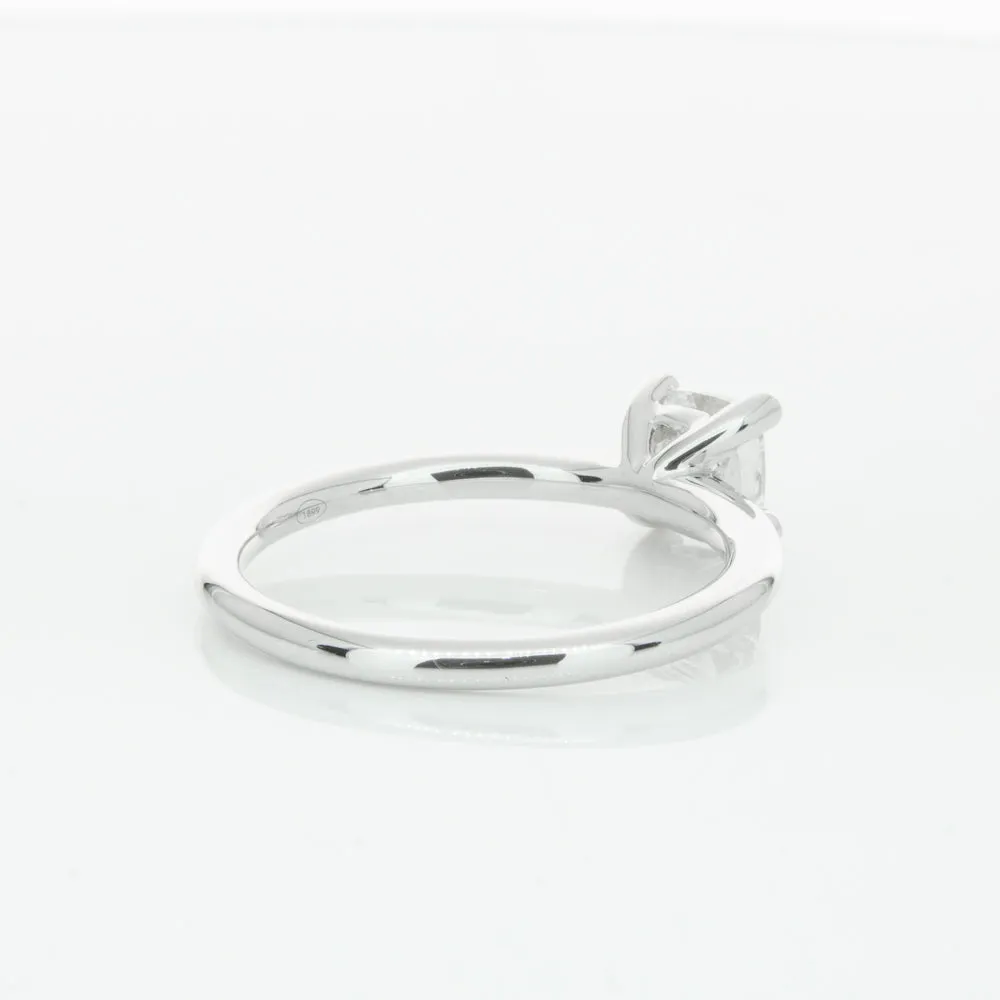 18ct White Gold 1.00ct Cushion Cut Diamond Melba Ring