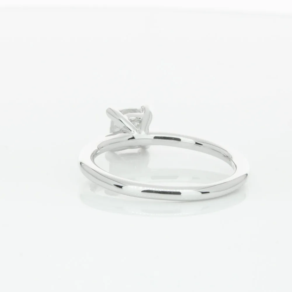 18ct White Gold 1.00ct Cushion Cut Diamond Melba Ring