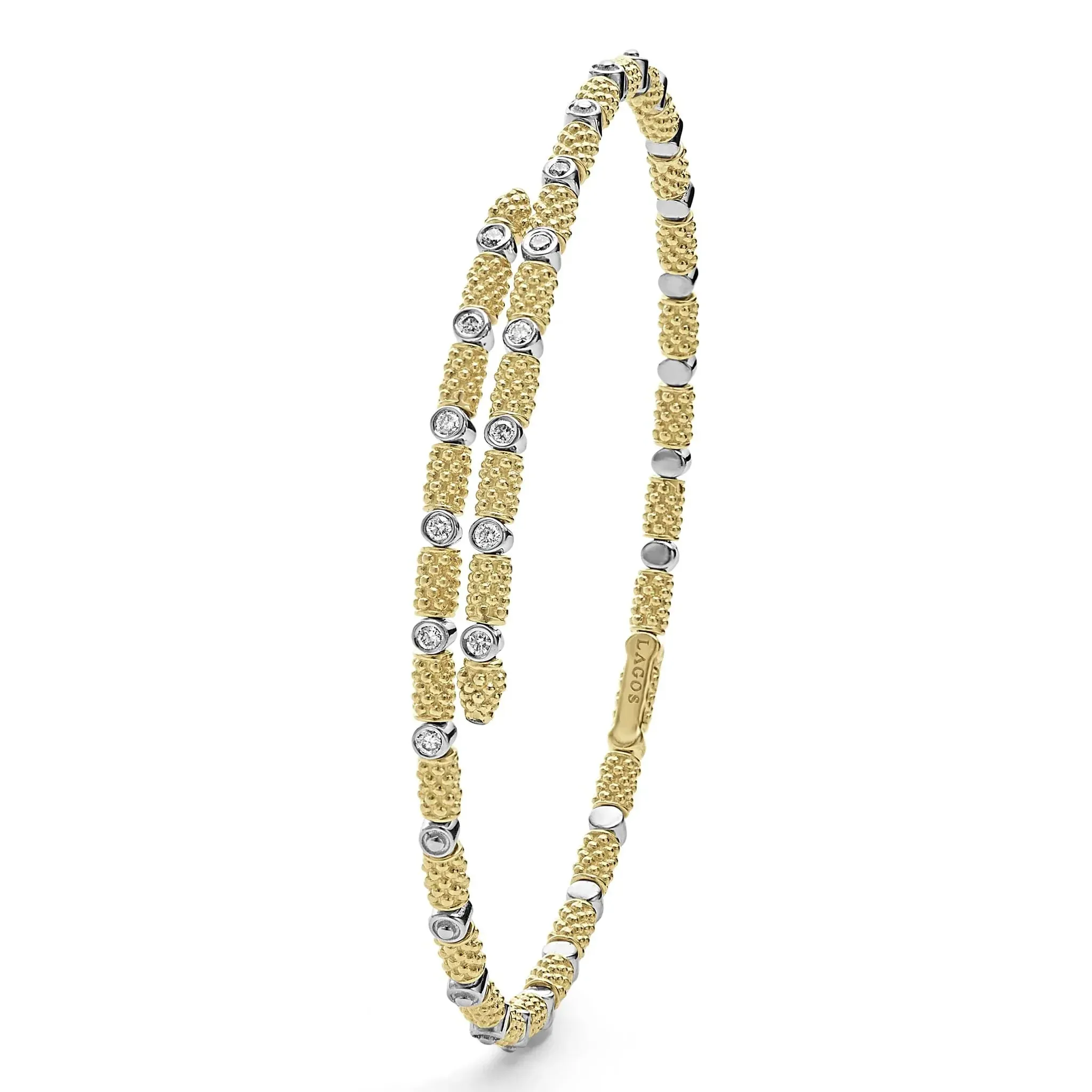 18K Gold and Diamond Superfine Cuff Bracelet