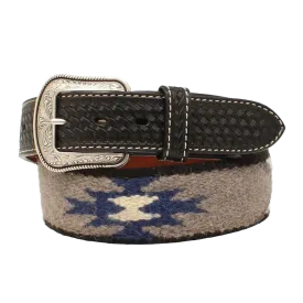 3D Belt Men's Wool Blanket Leather Basket Weave Western Belt D100013201