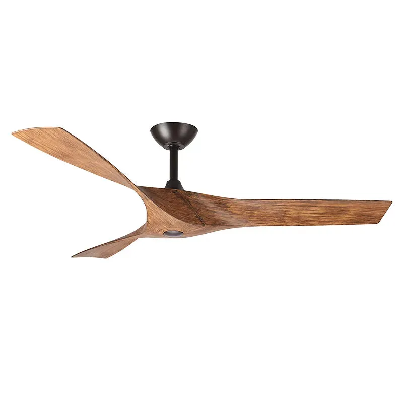52in 3-Blade Outdoor Ceiling Fan, Bronze and Walnut Finish