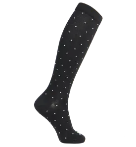 80% Rich Merino Wool Everyday Compression Socks (15-20mmHg) - Pin Dots