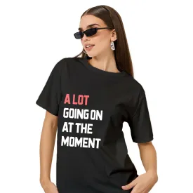 A Lot Going On At The Moment | Swiftie Dark Edition Oversized T-Shirt