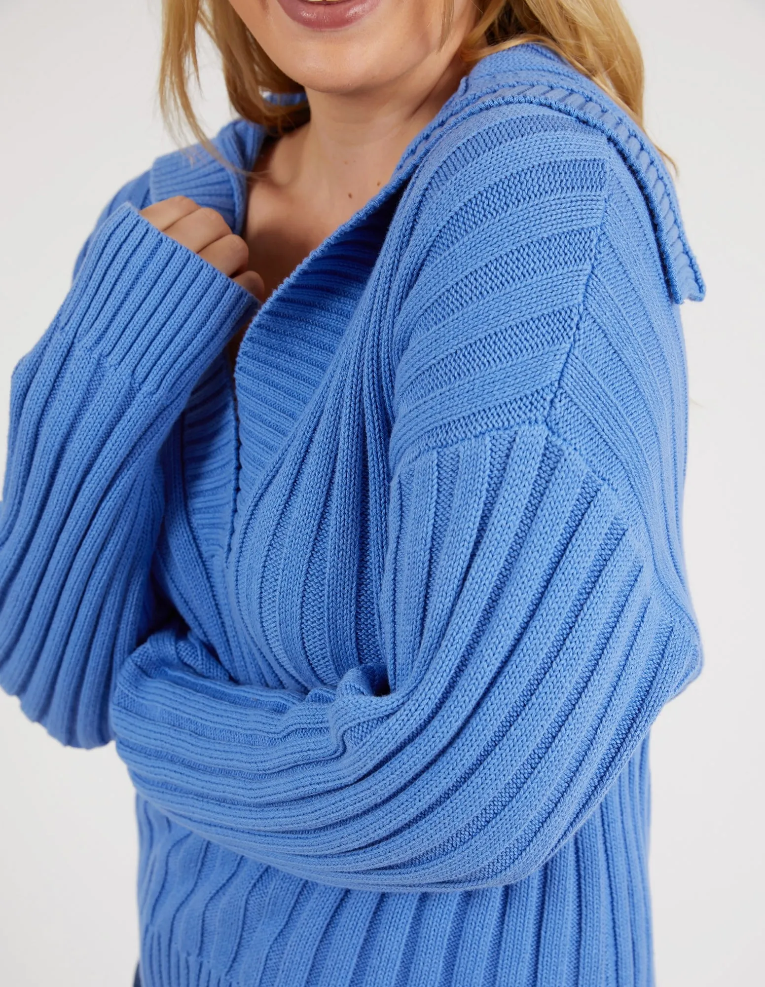 Addison Knit Cerulean Blue
