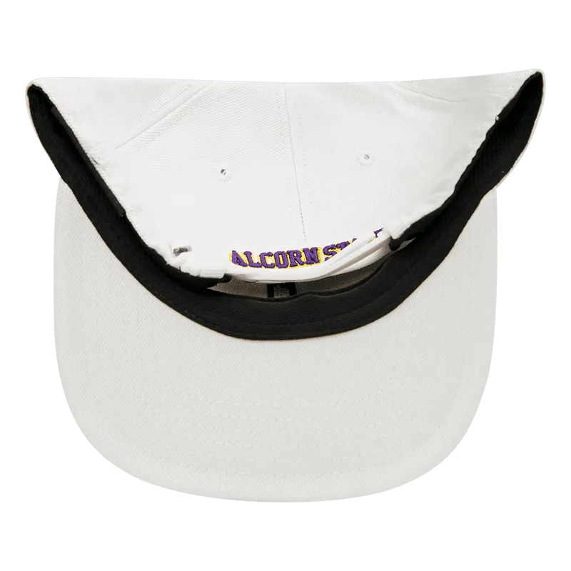 ALCORN STATE UNIVERSITY CLASSIC UNISEX WOOL SNAPBACK HAT (WHITE)