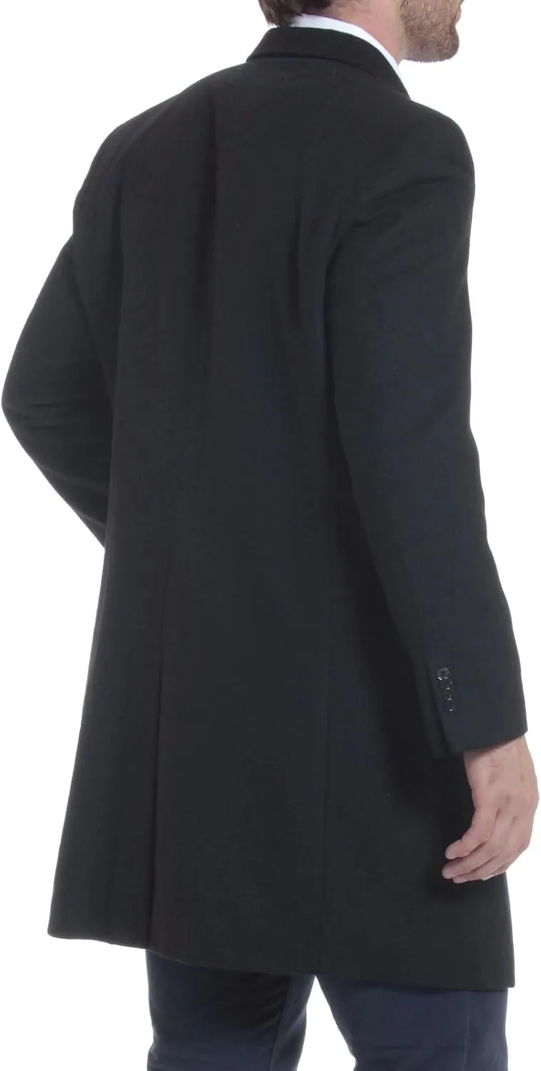 Alpine Swiss Luke Mens 3 Button Tailored Wool 37" Walker Car Coat