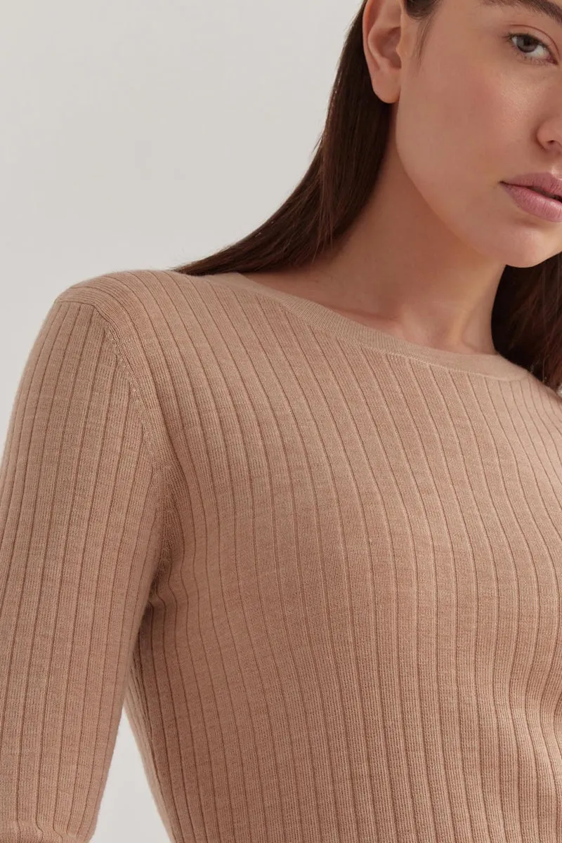 Assembly Label - Ella Long Sleeve Knit - Sand