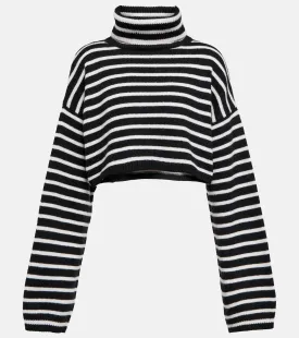Athina Crop Wool Blend Sweater THE FRANKIE SHOP colorful