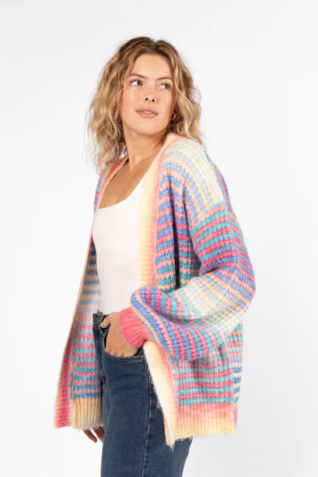 Authentic Affection Multi Striped Cardigan