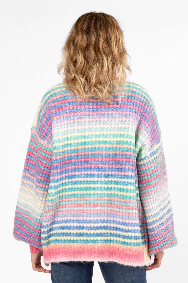 Authentic Affection Multi Striped Cardigan