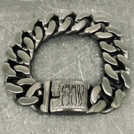 Bagger Bracelet - "EASY BIKER" - FTW Black - 3/4" wide - B116