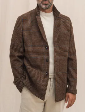 Baglietto Checked Wool Jacket Rust