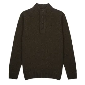 Barbour Sid Half Zip Knit Olive Marl