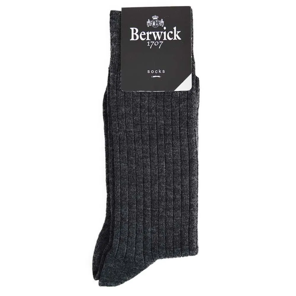 Berwick 1707 Premium Wool Blend, Comfortable Ribbed Socks
