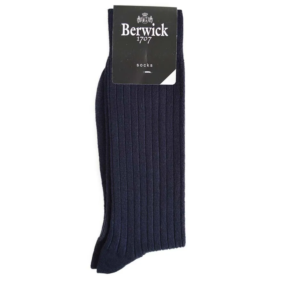 Berwick 1707 Premium Wool Blend, Comfortable Ribbed Socks