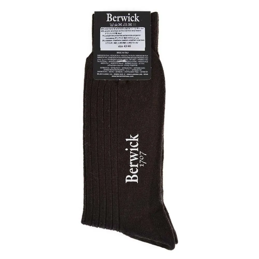 Berwick 1707 Premium Wool Blend, Comfortable Ribbed Socks
