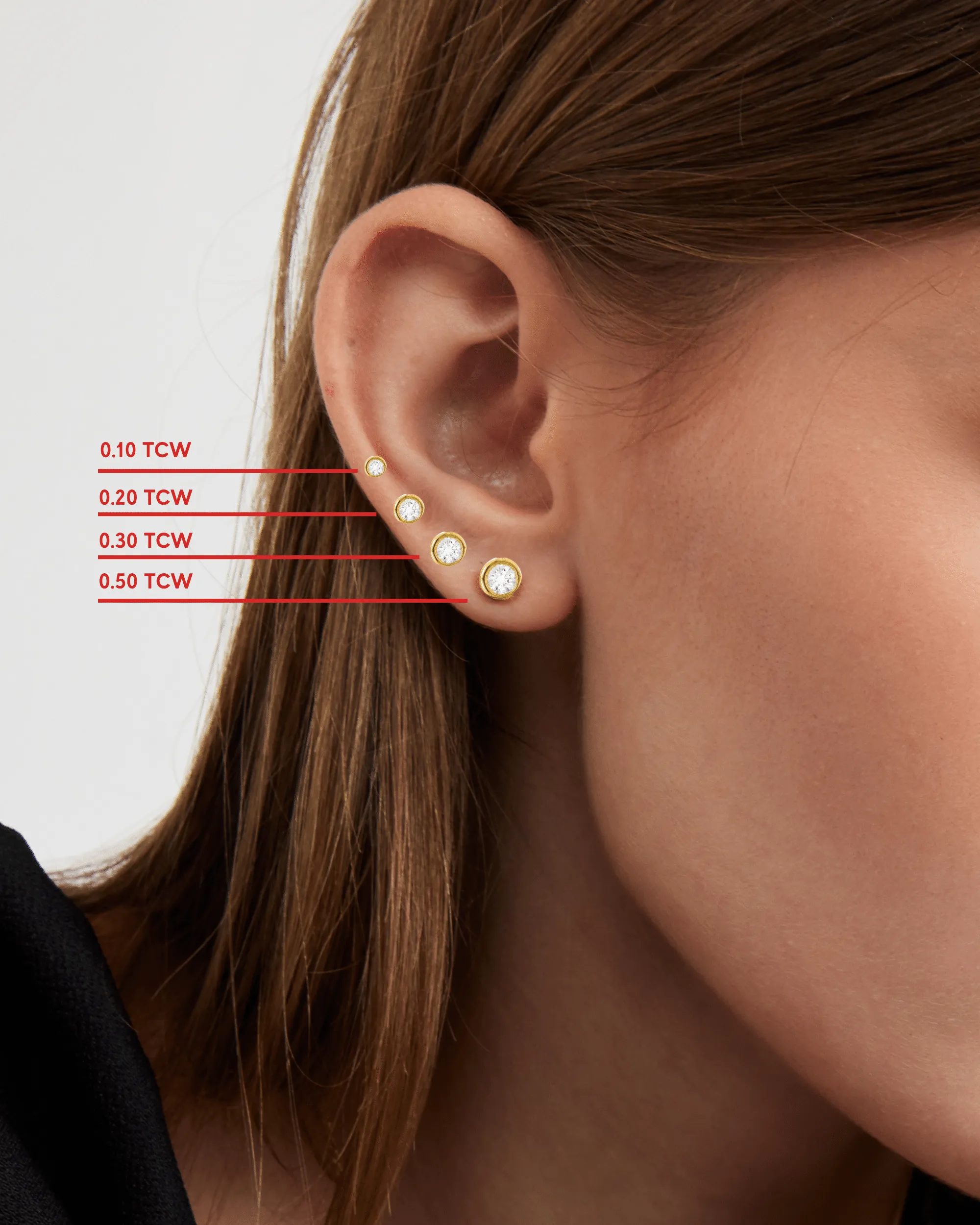 Betty Diamond Earrings - 14K White Gold