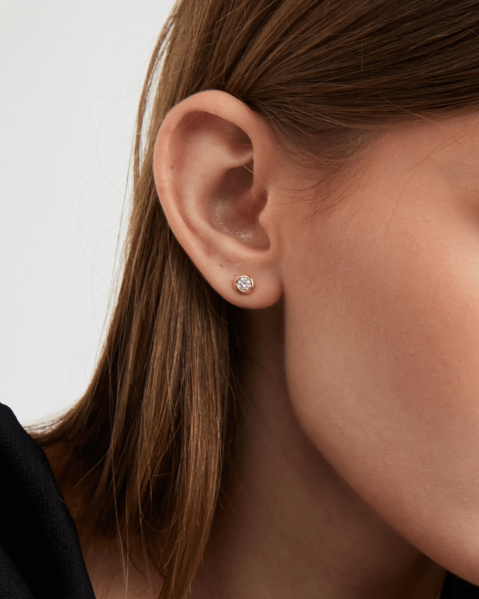 Betty Diamond Earrings - 14K White Gold
