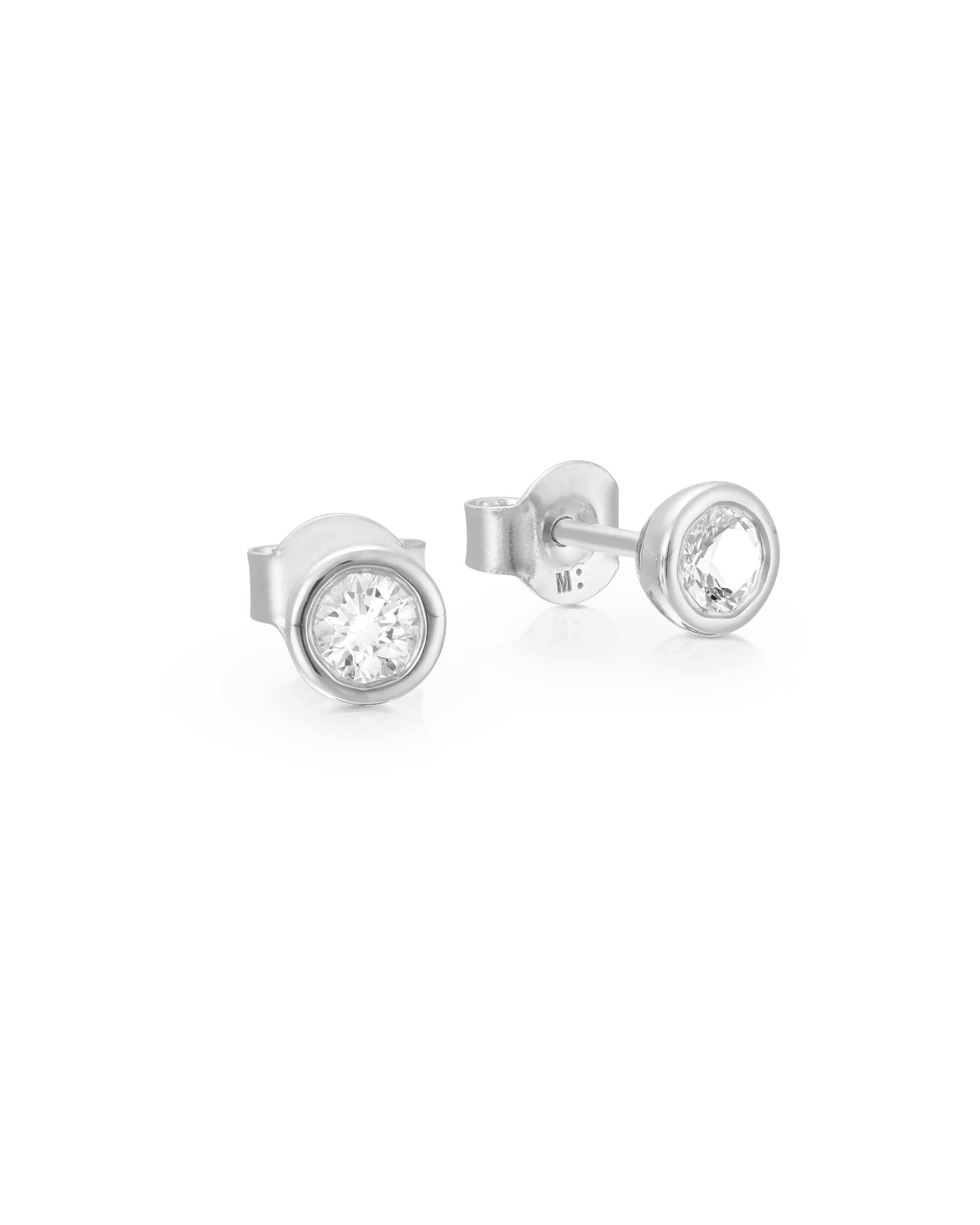 Betty Diamond Earrings - 14K White Gold