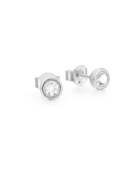 Betty Diamond Earrings - 14K White Gold