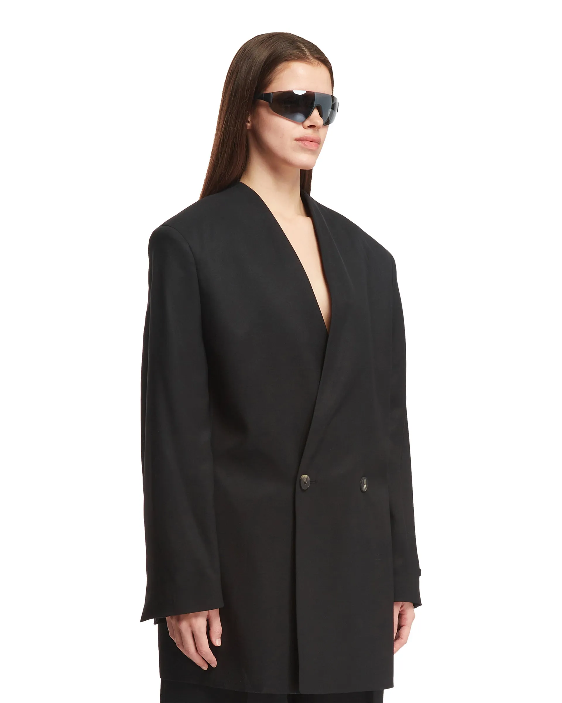 Black Double-Breast Blazer