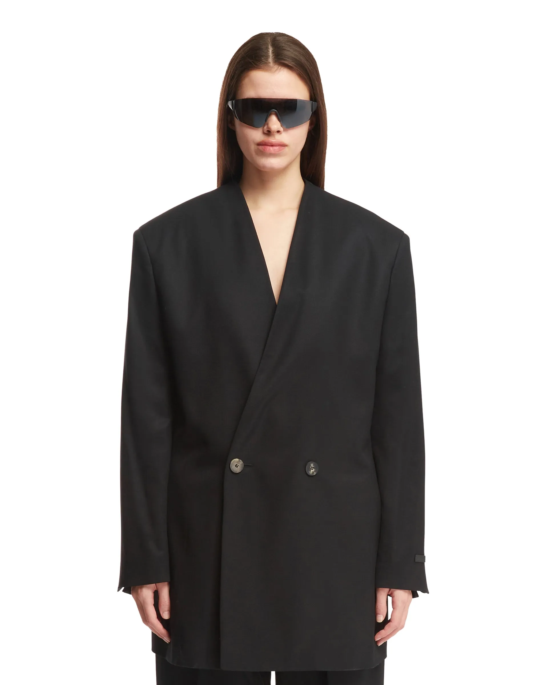 Black Double-Breast Blazer