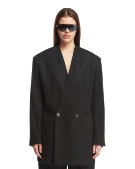 Black Double-Breast Blazer