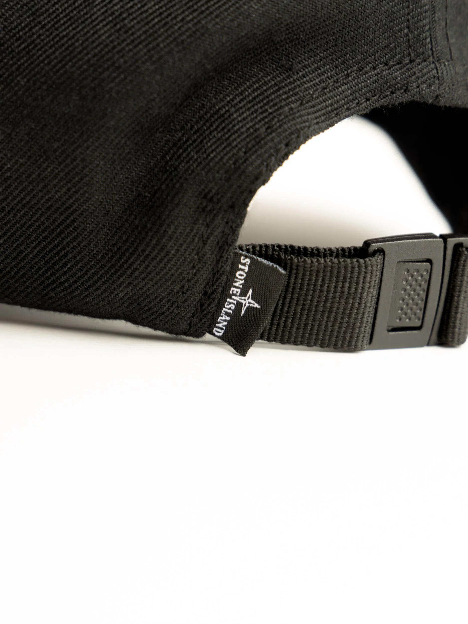 Black Wool Blend 6-Panel Cap