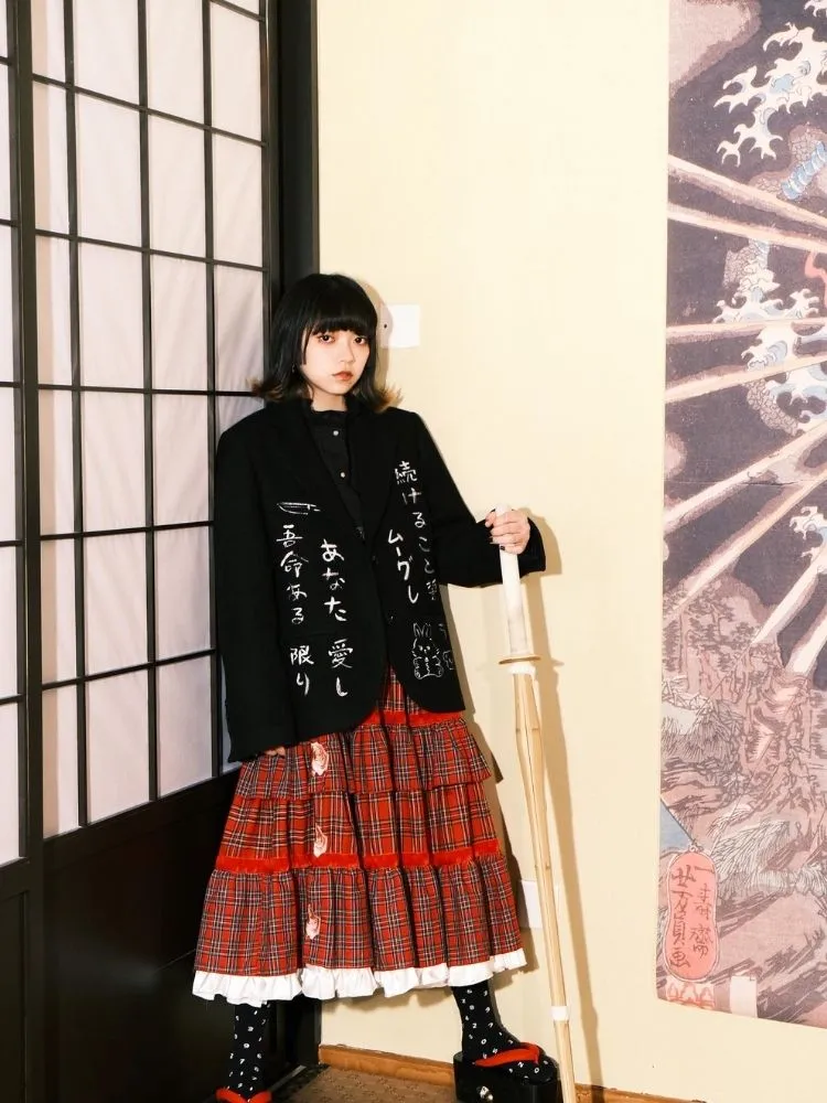 Black Wool Suit Jacket【s0000003618】