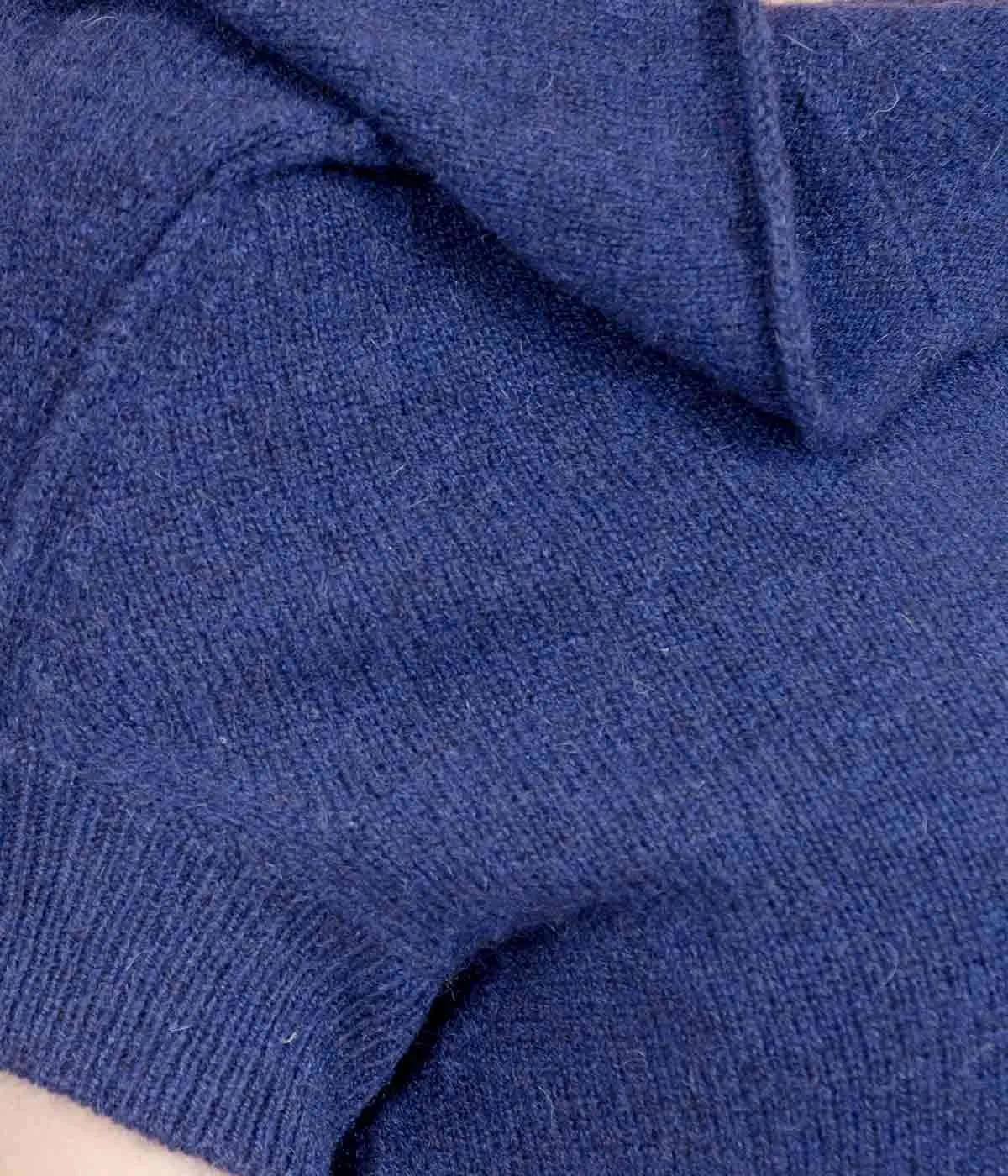Blue Asymmetrical Pullover Sweater