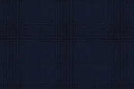 Blue Check 100% Wool (Ref-843435)