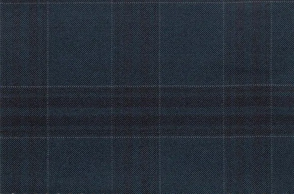 Blue Check 95% Wool 5% Cashmere (Ref-792014)