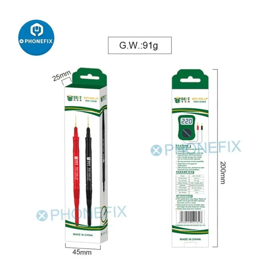 BST-050 Digital Multimeter Super Fine Test Leads Pen Cable