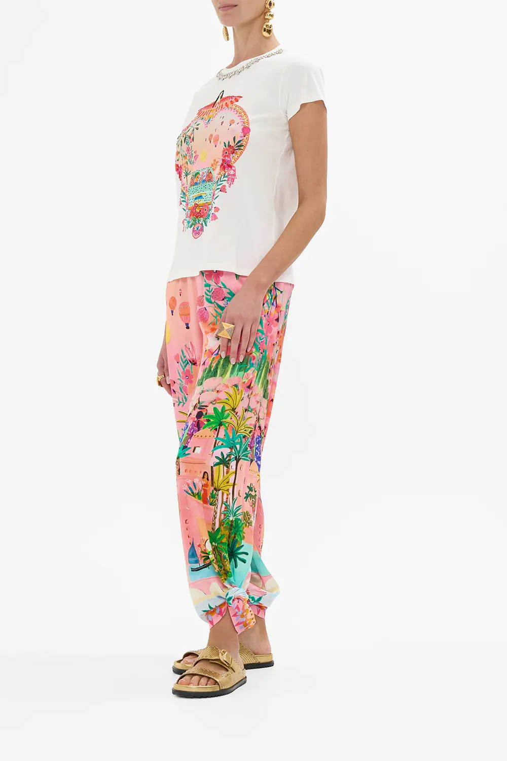 Camilla Slim Fit Round Neck T-Shirt - Sister Sunset