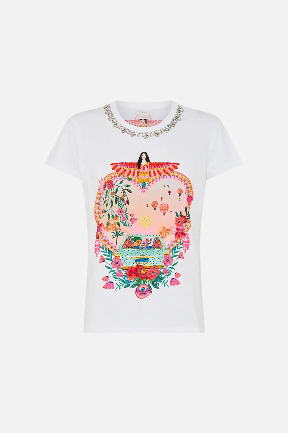 Camilla Slim Fit Round Neck T-Shirt - Sister Sunset