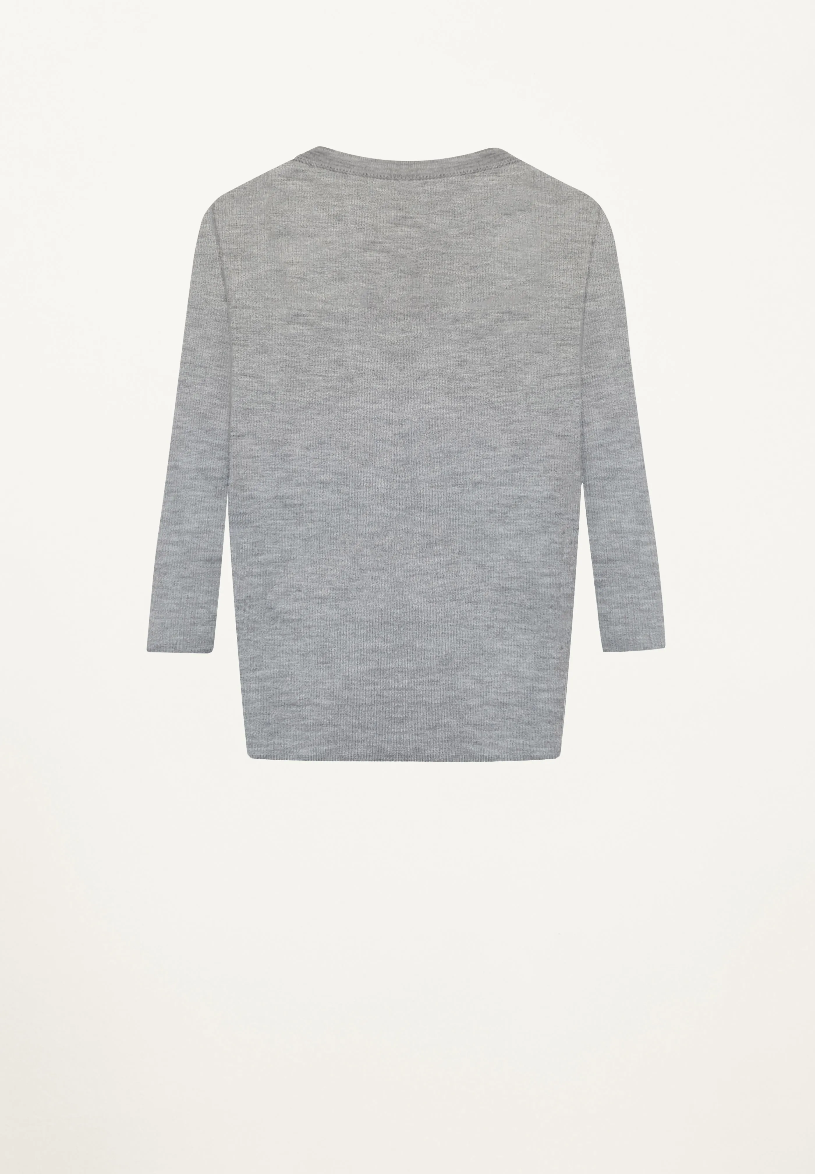 Cashmere Featherweight Tee in Heather Grey