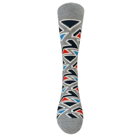 Chaossocks Aztec Triangles Gray