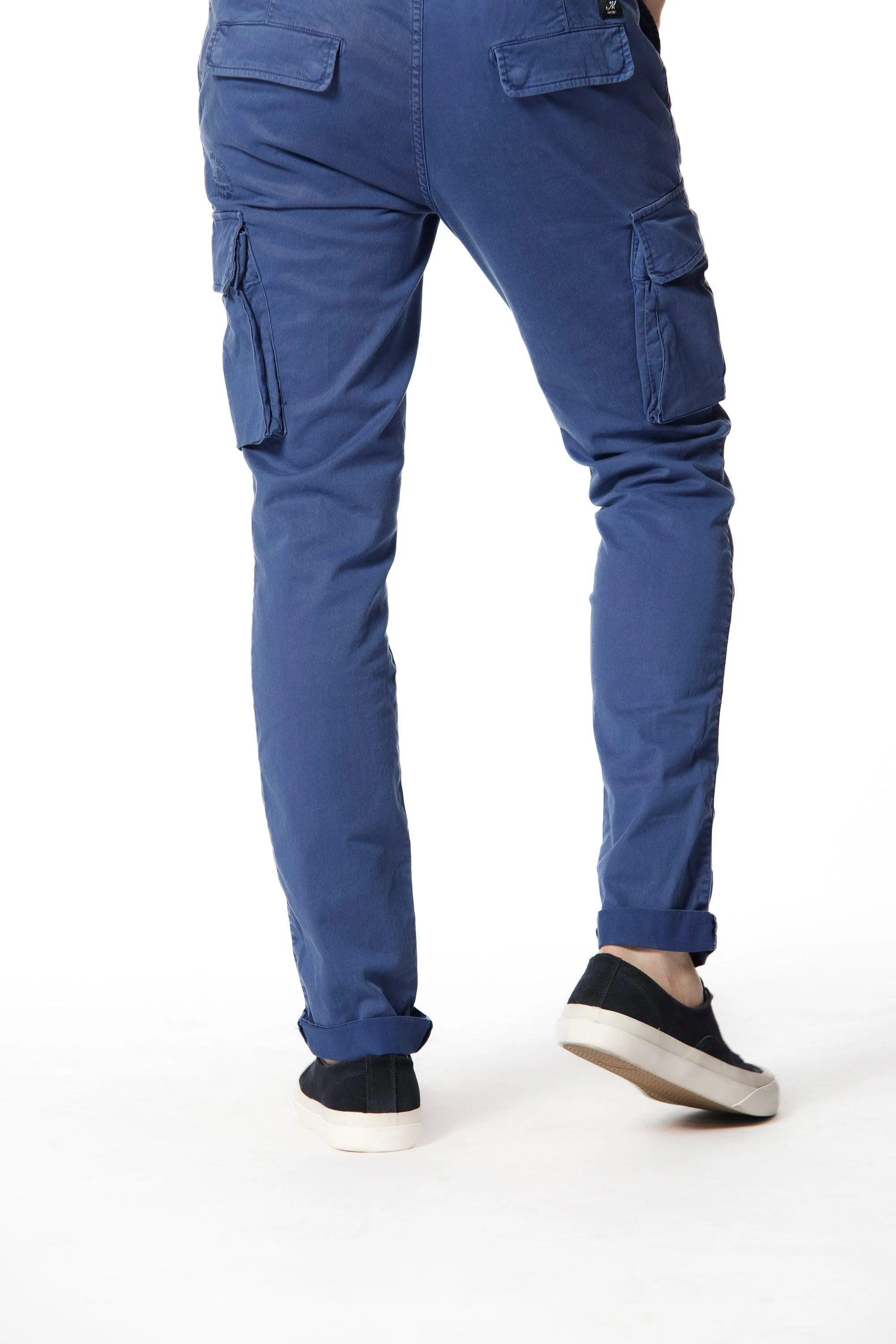 Chile Jogger pantalone cargo uomo in twill di cotone extra slim fit