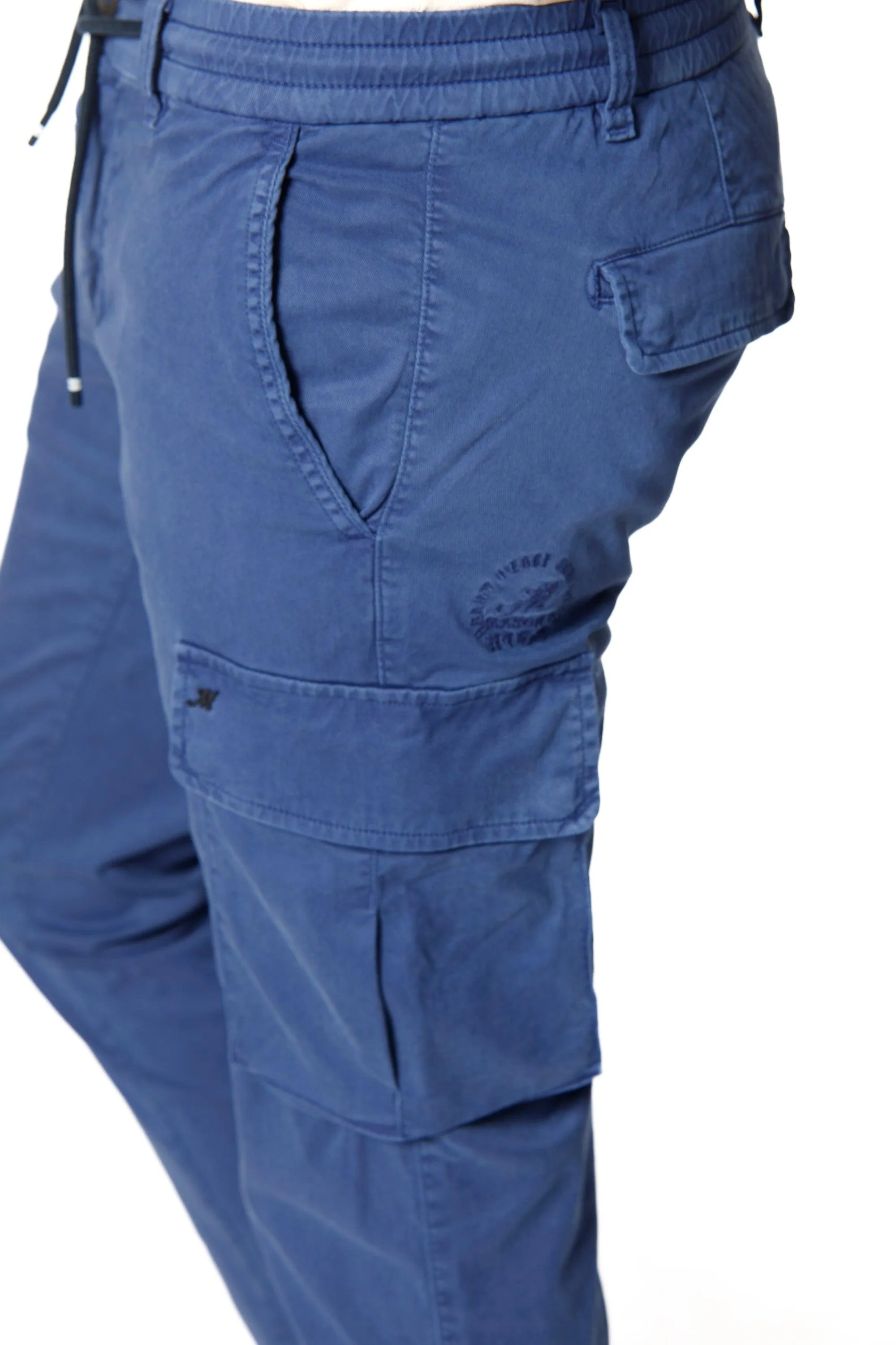 Chile Jogger pantalone cargo uomo in twill di cotone extra slim fit