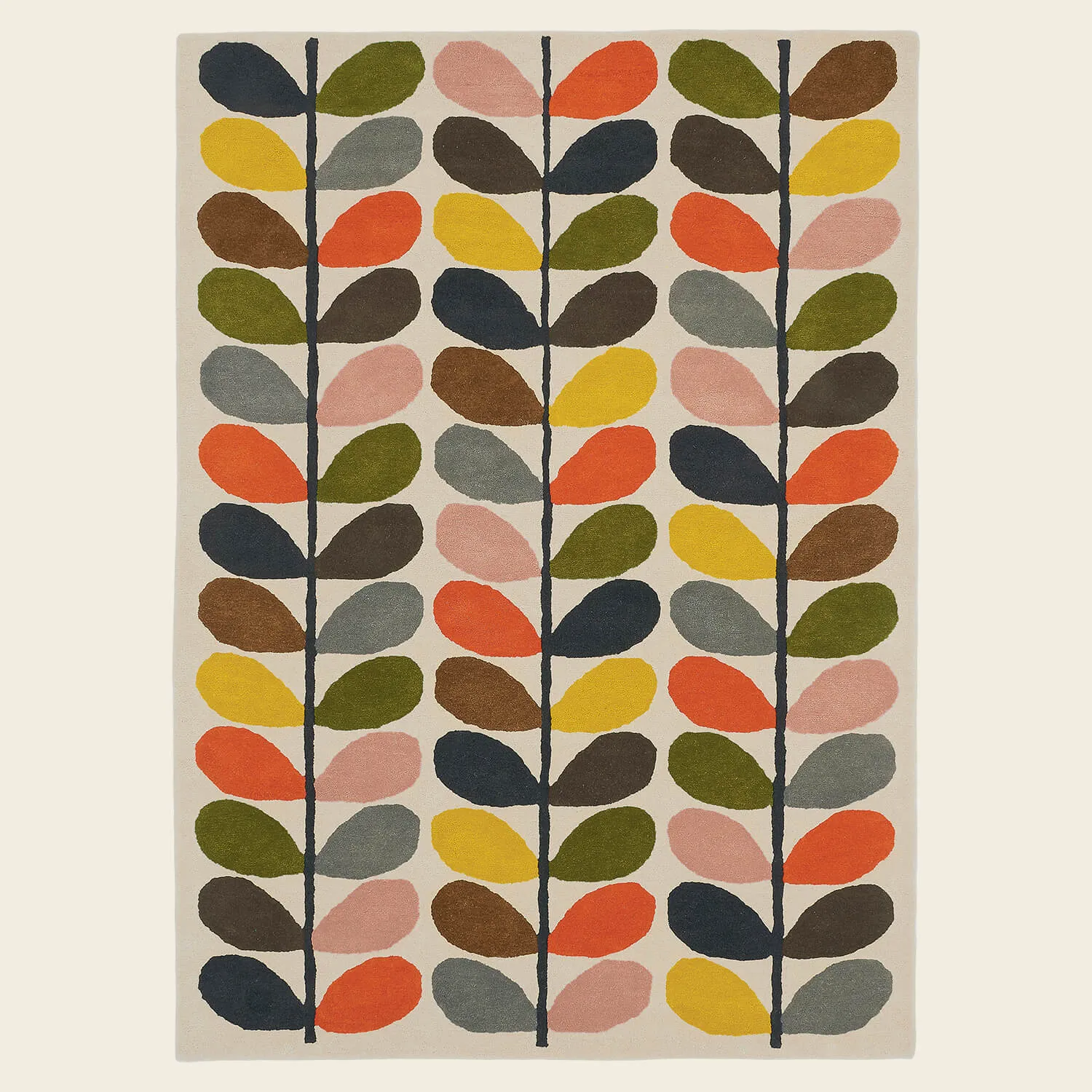 Classic Bright Multi Stem Rug