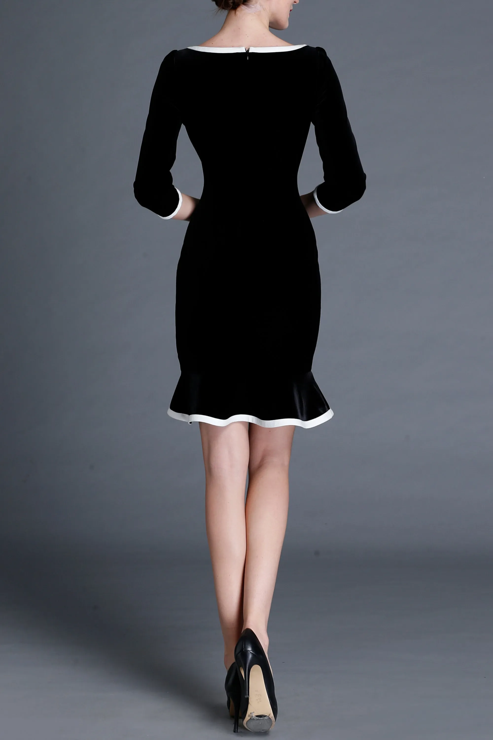 Classic Jenny Fishtail Velvet Dress